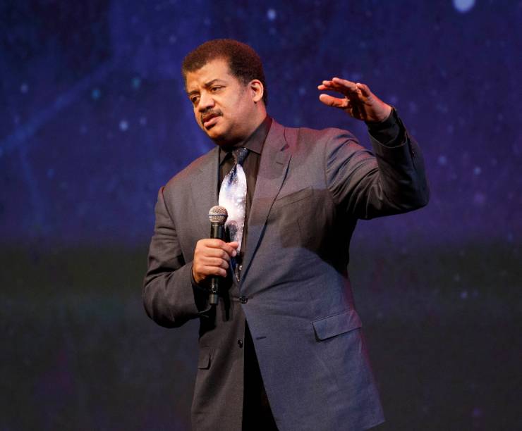 Astrophysicist Neil deGrasse Tyson accepts award at the National Geographic Society?s first ever Celebration of Exploration awards show.