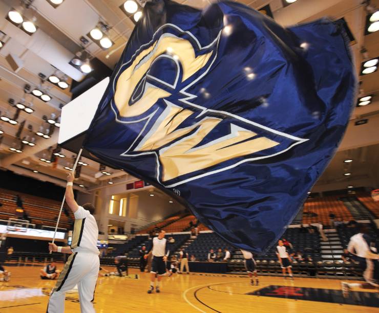 GW Flag in Smith Center.